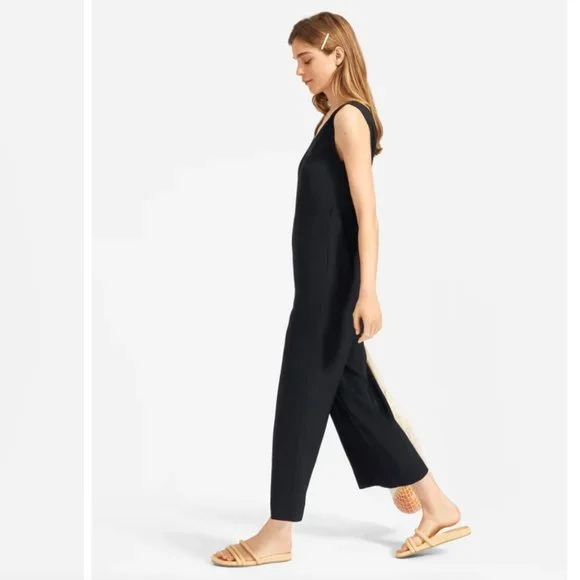 Everlane Black Japanese GoWeave Essential Jumpsuit - Picture 4 of 9